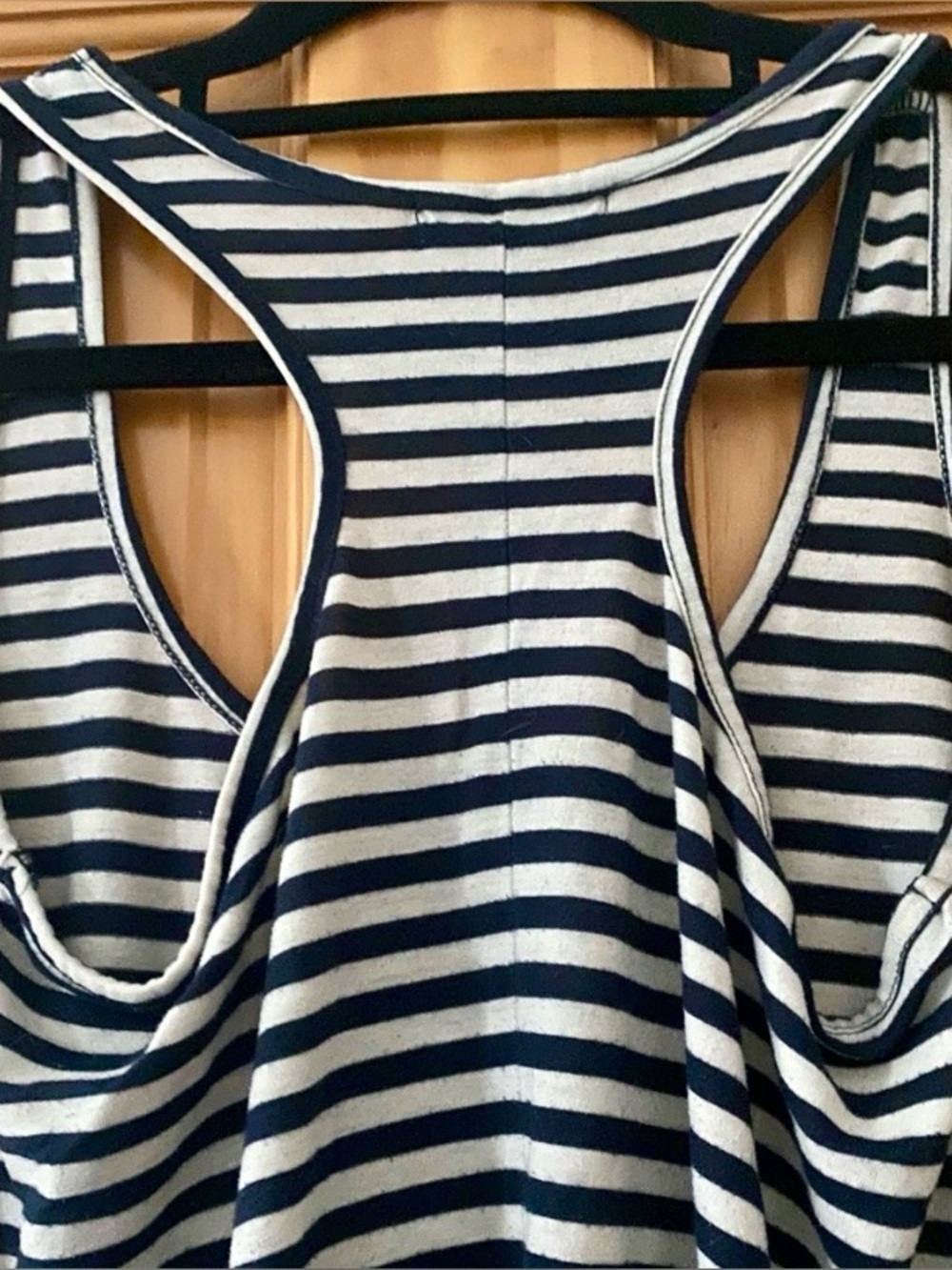 Cotton On Striped Racerback Swing Dress Black White Trapeze Tank Dress Size S - Picture 4 of 8